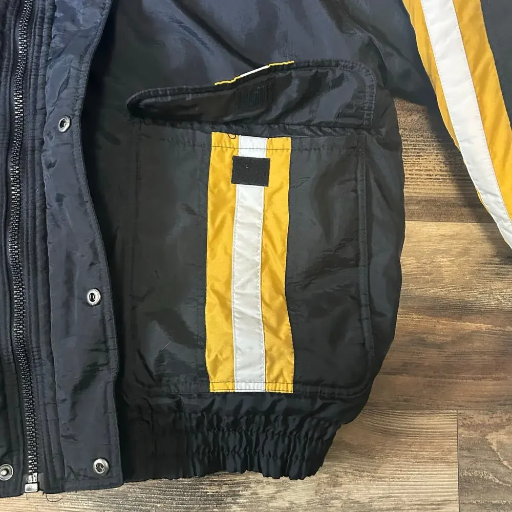 90s Vintage Pittsburgh Steelers Puffer Coat Logo Athletics ProLine Men's XL NFL